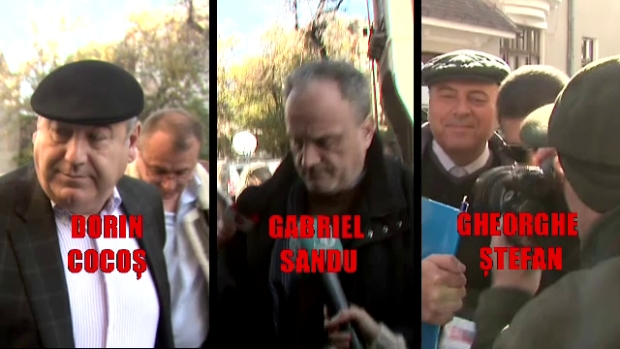 Dorin Cocoş, Gabriel Sandu şi Gheorghe Ştefan au primit mandate de arestare preventivă pentru 30 de zile (Foto: stirileprotv.ro)