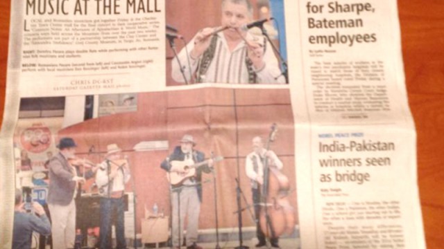 Reprezentanţii Liceului  „Constantin Brăiloiu“,  pe prima pagină în presa locală din SUA