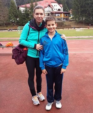Simona Halep şi Alexandru Coman s-au întâlnit la un stagiu de pregătire în Poiana Braşov