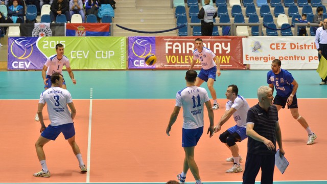 Voleibaliștii craioveni au eliminat în primul tur formația Partizan Belgrad