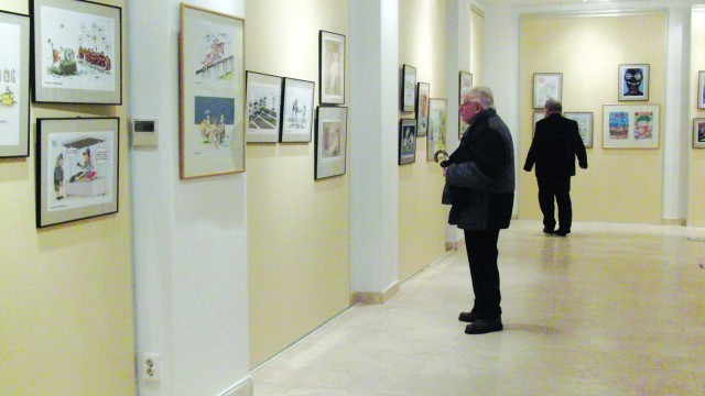 Salonul Internațional de Caricatură va putea fi vizitat până la începutului anului viitor