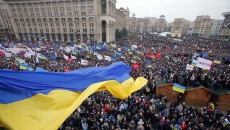 Criza din Ucraina, care a marcat anul 2014, a început cu proteste în Piaţa Independenţei din Kiev (Foto: nationalturk.com)