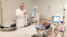 Prof. dr. Eugen Moţa, șeful Clinicii de Nefrologie a Spitalului Județean Craiova, vorbește despre problemele sistemului medical (foto GdS)