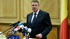 Preşedintele Klaus Iohannis în timpul declaraţiei de presă susţinute înainte de vizita oficială în Germania (Foto: presidency.ro)