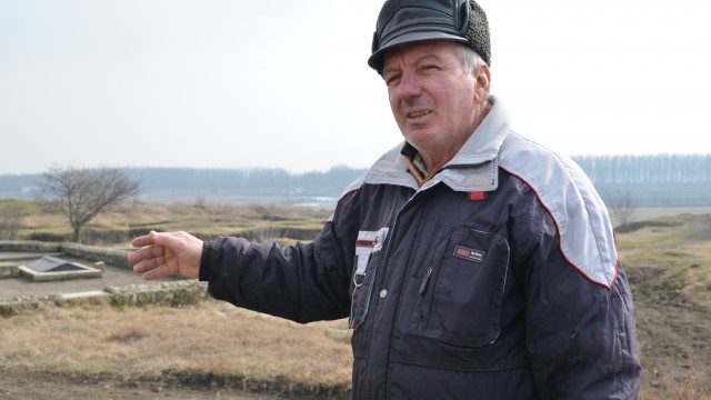 Nea Gică custodele Cetăţii Sucidava (Foto: Lucian Anghel)