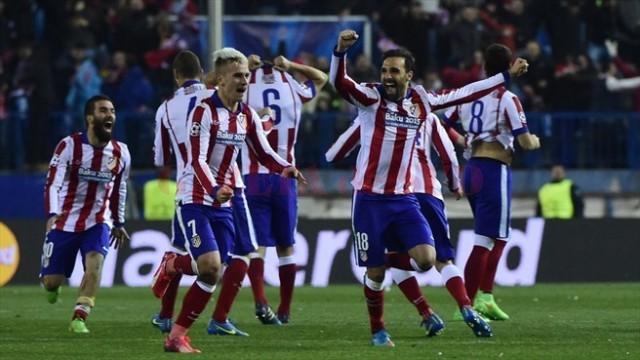 Jucătorii lui Atletico s-au bucurat intens după epuizarea loviturilor de la 11 metri (foto: uefa.com)