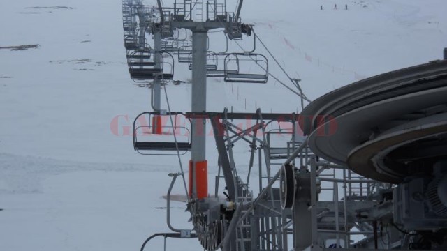 Patru pârtii disponibile pentru schiori, inclusiv cea de la telescaun (Foto: Eugen Măruţă)