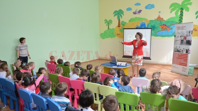 Micuții au aflat ce trebuie să mănânce pentru a crește mari și sănătoși (Foto: Lucian Anghel)