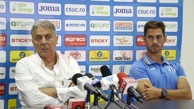 Sorin Cârțu și Sebastian Achim vor să pună capăt perioadei nefaste și să câștige meciul cu Rapid (Foto: Alexandru Vîrtosu)