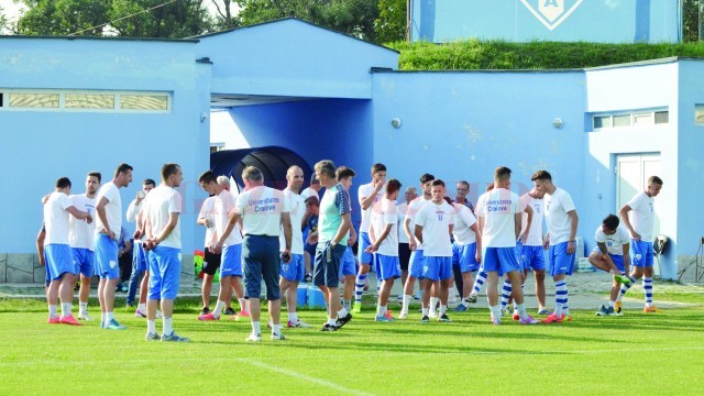 Fotbaliştii de la CS Universitatea au revenit la antrenamente cu gândul de a face un campionat şi mai bun (Foto: Alexandru Vîrtosu)
