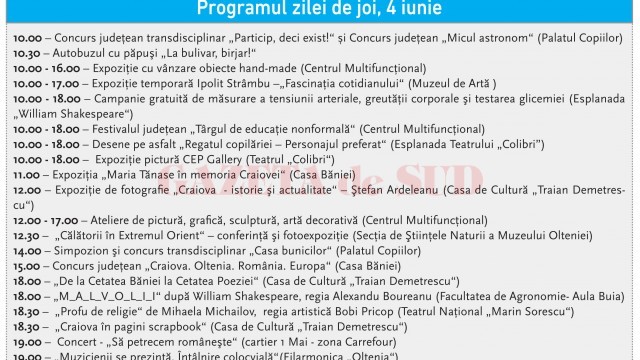 Program Zilele Craiovei