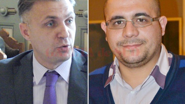 Directorul Sălii Polivalente din Craiova, Cristian Mitricof (stânga), l-a reclamat la poliție pe consilierul județean Marian Irinei pentru că l-ar fi lovit cu pumnul în gură și cu piciorul în burtă
