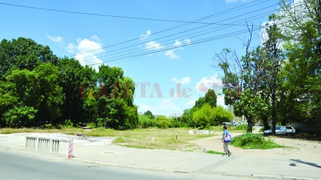 Parcul de distracții ar urma să fie amenajat în zona delimitată de străzile Pârâului, Toporași și George Enescu, dar și de proprietăți private (Foto: GdS)