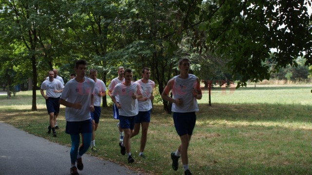 La primul antrenament au fost prezenți zece baschetbaliști (foto: Bogdan Grosu)