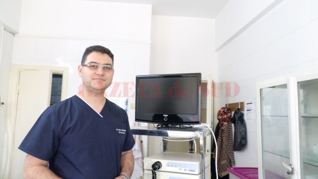 Dr. Alin Demetrian, șeful Clinicii de Chirurgie Toracică a SJU Craiova, spune că este nevoie de o sală de operație în clinica pe care o conduce (Foto: GdS)