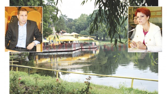 Consilierul PNL Pavel Badea și primarul Craiovei, Olguța Vasilescu, au schimbat replici tăioase pe marginea proiectului de modernizare a Parcului „Romanescu“ (Foto: GdS)