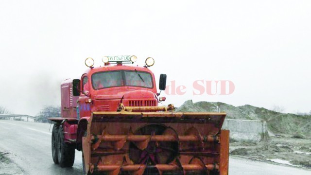 Secţia de Drumuri Naţionale Târgu Jiu nu are decât nouă utilaje proprii