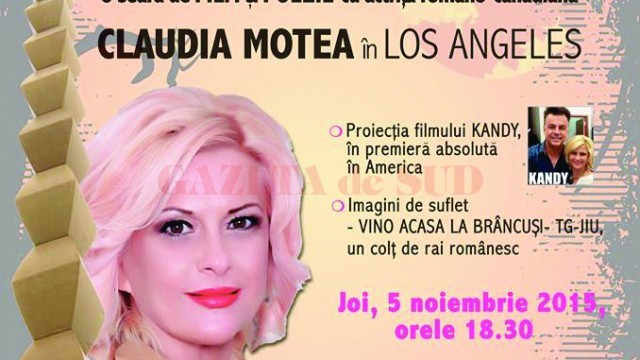Afişul spectacolului care va avea loc pe 5 noiembrie la Los Angeles