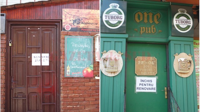 Unii patroni au hotărât să pună lacătul pe uși pentru a renova (Foto: GdS)