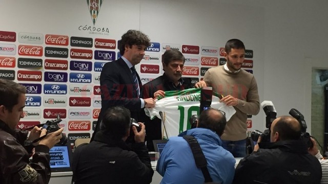 Florin Andone (dreapta) continuă la Cordoba (foto: digisport.ro)