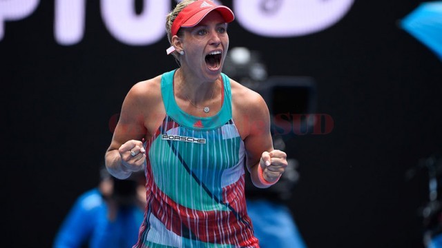 Angelique Kerber a cucerit trofeul la Australian Open şi de luni va urca pe locul doi în clasamentul WTA, devansând-o pe Simona Halep (foto: Prosport)