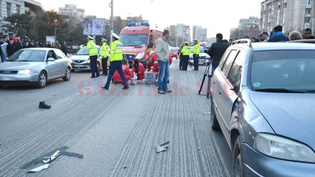 Un craiovean de 57 de ani și-a pierdut viața după ce a fost accidentat de două autoturisme (Foto: Arhiva GdS)