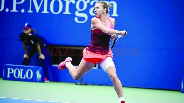 Simona Halep s-a declarat mulţumită de prestaţia sa în setul al treilea al meciului cu Garcia