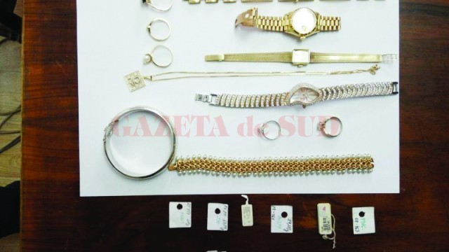 Bunurile confiscate în urma percheziţiilor