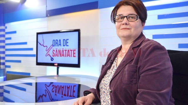 Dalida Mosorescu, medic de familie, a vorbit în cadrul emisiunii „Ora de Sănătate“, difuzată la AlegeTV, despre problemele medicinei de familie (FOTO: Bogdan Grosu)