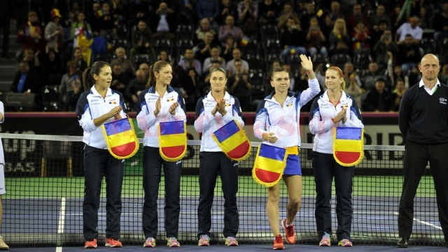 FED CUP -ROMANIA-CEHIA - SIMONA HALEP - KAROLINA PLISKOVA