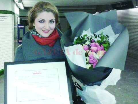 Andreea Soare, felicitată la Paris și Londra (Foto: Arhiva personală)