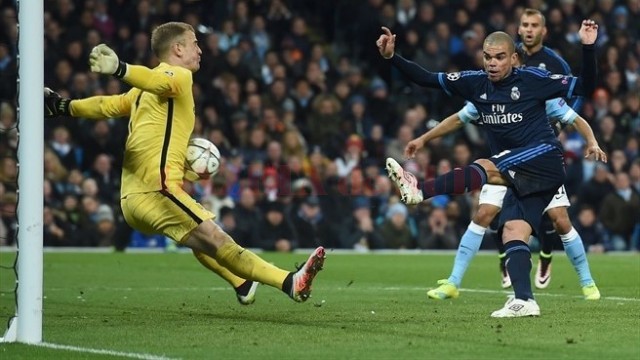 Pepe a irosit una dintre marile ocazii de gol ale Realului în fieful "cetăţenilor" (foto: uefa.com)
