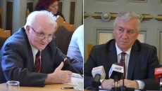 Consilierul judeţean PNL Alexandru Brezniceanu (stânga) şi preşedintele CJ, Ion Prioteasa, au discutat despre Spitalul Regional