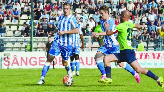 Alb-albaştrii au luptat pentru fiecare balon, iar fotbalul i-a răsplătit la final (Foto: Alexandru Vîrtosu)