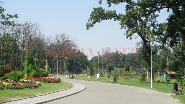 După ce a intrat în parc, bărbatul a început să pedaleze în zona destinată bicicliștilor, când, din senin, a fost atacat de un câine (Foto: Arhiva GdS)