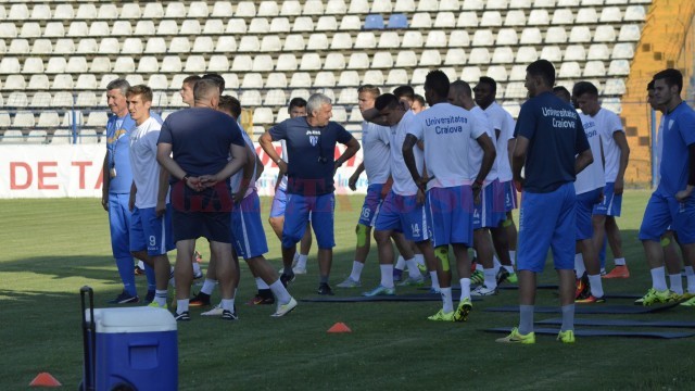 Alb-albaștrii încep retușurile pentru meciul cu Pandurii (foto: Alexandru Vîrtosu)