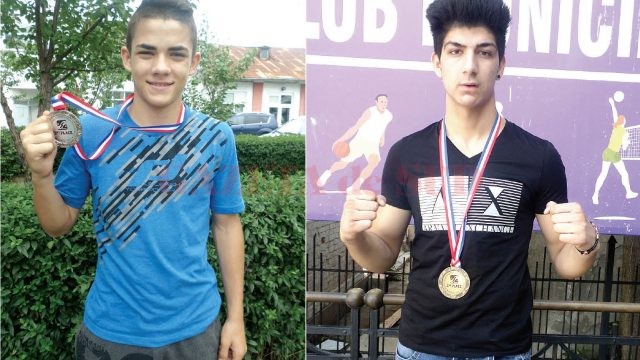 Alexandru Badea (stânga) este vicecampion european, iar Vidu Jr. Miclescu a obţinut medalie de bronz în Croația