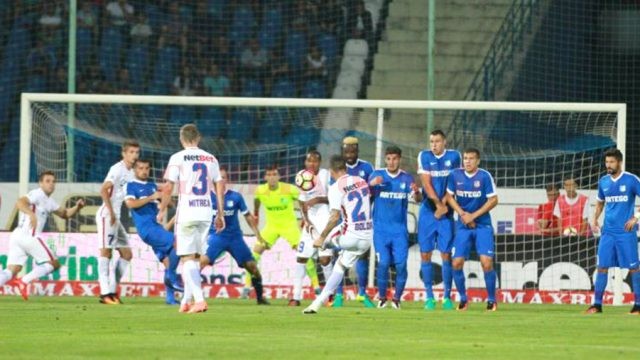 Pandurii (în albastru) au luptat, dar nu s-au ales cu nimic din confruntarea cu Steaua (Foto: dolce-sport.ro)