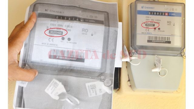 CEZ și-a trimis ieri reprezentanții la familia Bădoi din Malu Mare, unde au constatat că familiei i se facturase consumul unui vecin (FOTO: Bogdan Grosu)