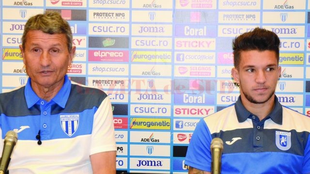 Antrenorul Gigi Mulţescu şi Alex Băluţă au vorbit despre meciul cu Steaua, unul special pentru craioveni (Foto: Alexandru Vîrtosu)
