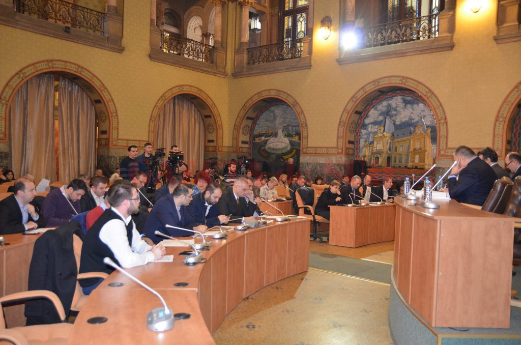 Şedinţa Consiliului Local Craiova de ieri (Foto: Claudiu Tudor)