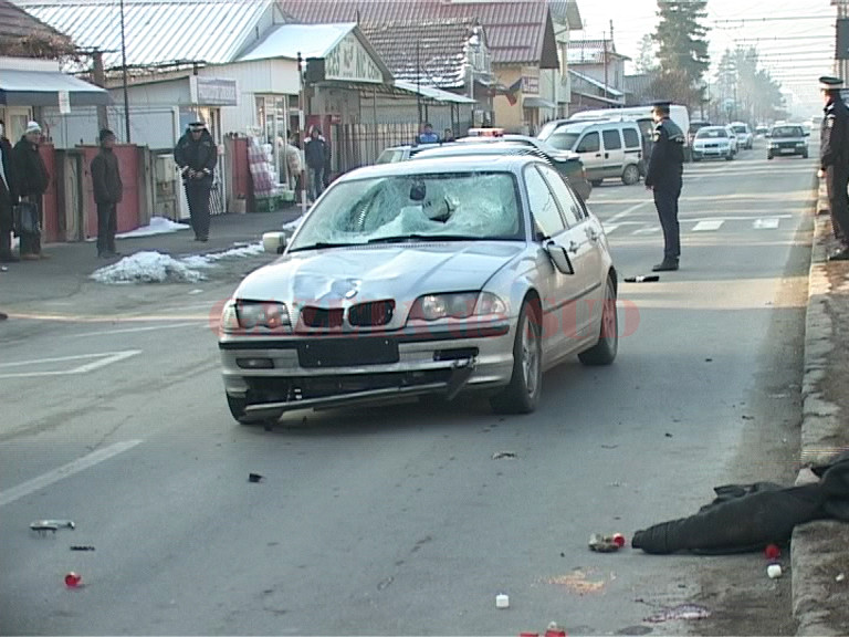 Locul unde s-a produs accidentul în urma căruia au murit două persoane