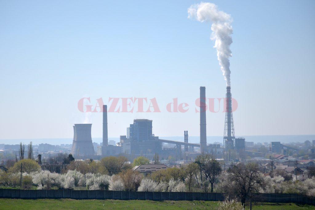 Termocentrala II Craiova, locul de unde provine cenușa (Foto: Bogdan Grosu)