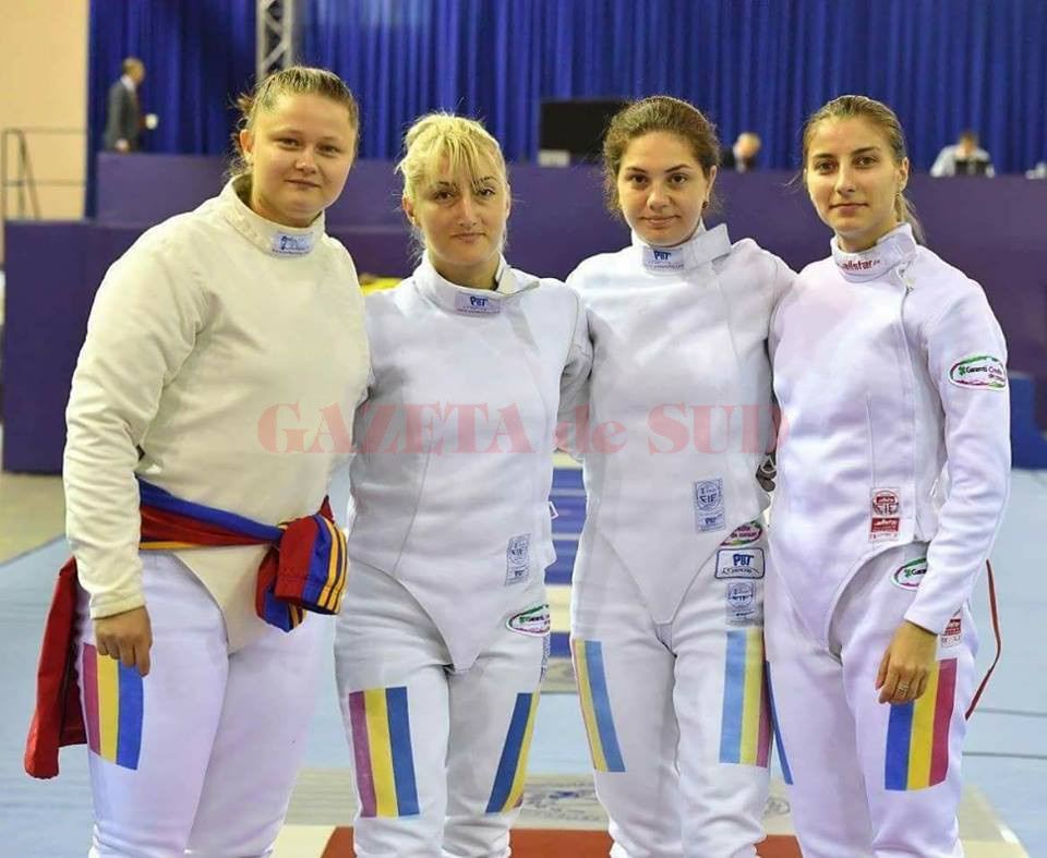 Adela Danciu, Raluca Sbîrcia (ambele de la CS Universitatea Craiova), Amalia Tătăran şi Greta Vereş au făcut parte din echipa medaliată cu bronz la Europene