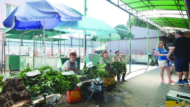 Comercianții sunt nemulțumiți că stau cu marfa în căldură sau în ploaie (Foto: Bogdan Grosu)