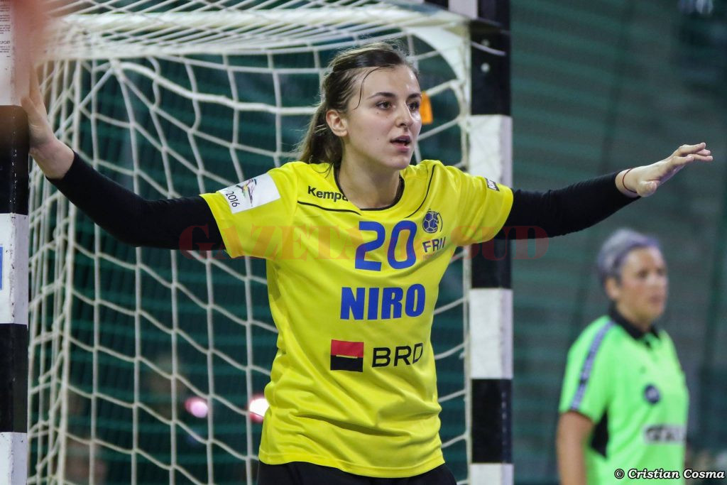 Yulia Dumanska (SCM Craiova) este pregătită să facă un meci bun cu Austria