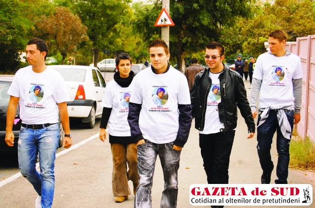 Colegii şi prietenii lui Andrei Goreci încearcă să obţină autorizaţii pentru un marş al durerii