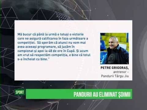 Pandurii au eliminat Șoimii