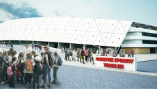Macheta noului Stadion Municipal „Tudor Vladimirescu“