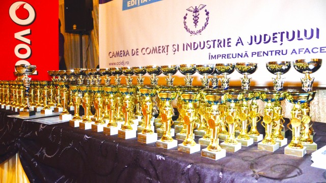 Anul trecut firmele doljene care au avut cele mai bune rezultate în afaceri în 2012 au fost premiate cu trofee şi cupe